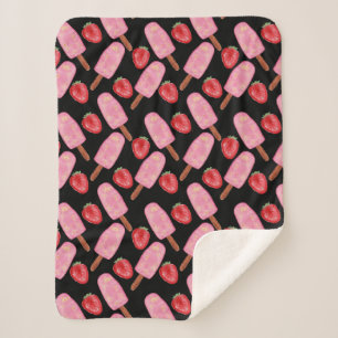 Ice cream pattern Lollies pattern lollipop 13 Sherpa Blanket