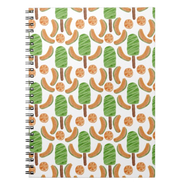 Ice cream pattern | Lollies pattern | lollipop 17 Notebook (Front)