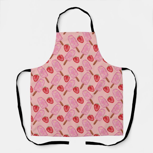 Ice cream pattern | Lollies pattern | lollipop 19 Apron (Front)