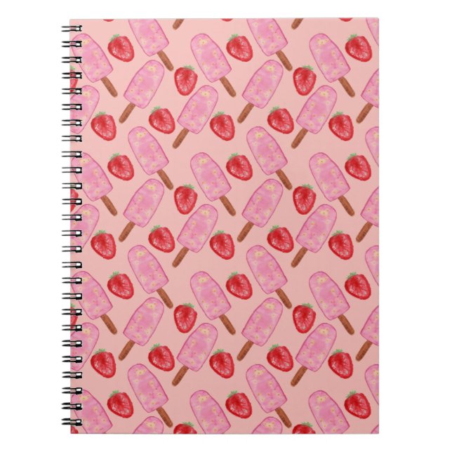 Ice cream pattern | Lollies pattern | lollipop 19 Notebook (Front)