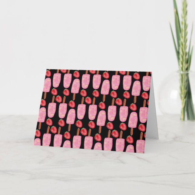 Ice cream pattern | Lollies pattern | lollipop 1 Card (Front)