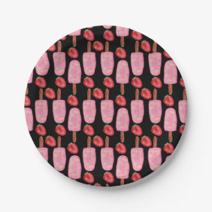 Ice cream pattern Lollies pattern lollipop 1 Paper Plate