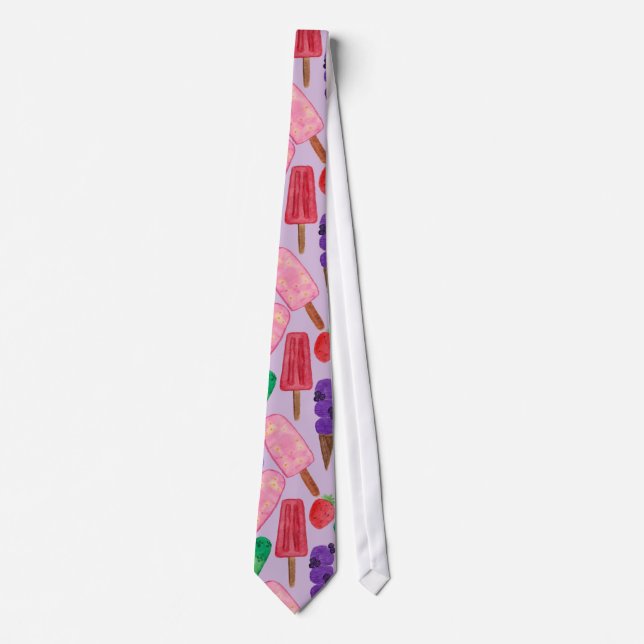 Ice cream pattern | Lollies pattern | lollipop 21 Tie (Front)