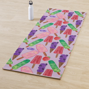 Ice cream pattern Lollies pattern lollipop 21 Yoga Mat
