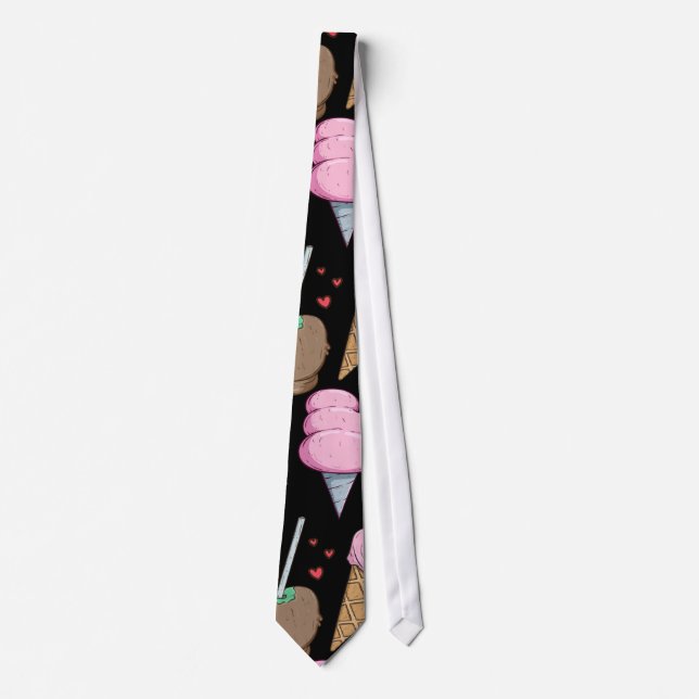 Ice cream pattern | Lollies pattern | lollipop 24 Tie (Front)