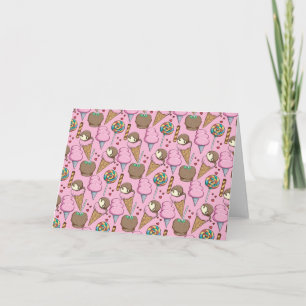 Ice cream pattern Lollies pattern lollipop 26 Card