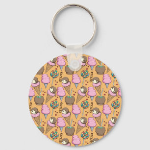 Ice cream pattern   Lollies pattern   lollipop 26 Keychain