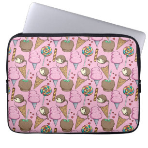 Ice cream pattern Lollies pattern lollipop 26 Laptop Sleeve