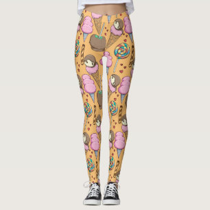 Ice cream pattern   Lollies pattern   lollipop 26 Leggings