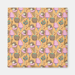 Ice cream pattern   Lollies pattern   lollipop 26 Magnet