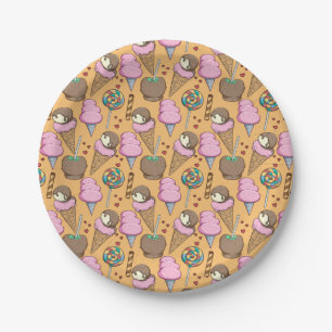 Ice cream pattern   Lollies pattern   lollipop 26 Paper Plate