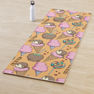 Ice cream pattern Lollies pattern lollipop 26 Yoga Mat