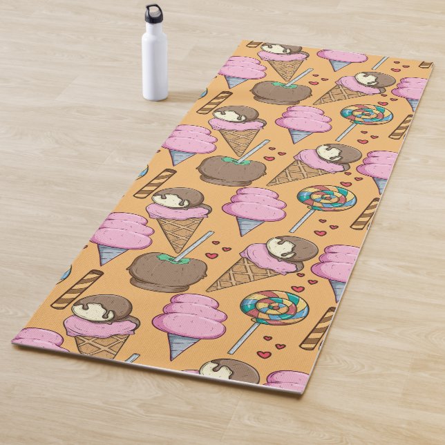 Ice cream pattern | Lollies pattern | lollipop 26 Yoga Mat (In Situ)