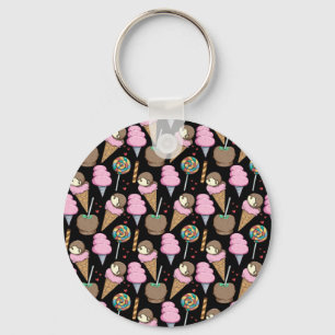 Ice cream pattern Lollies pattern lollipop 28 Keychain