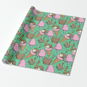 Ice cream pattern   Lollies pattern   lollipop 29 Wrapping Paper