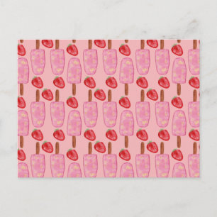Ice cream pattern Lollies pattern lollipop 2 Postcard
