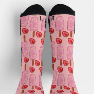 Ice cream pattern   Lollies pattern   lollipop 2  Socks