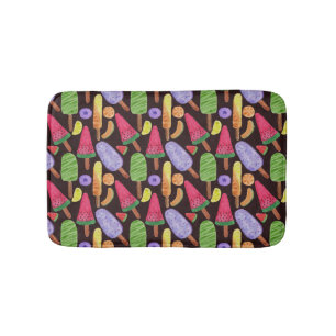 Ice cream pattern   Lollies pattern   lollipop 4 Bath Mat