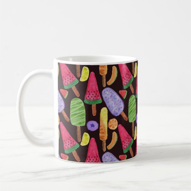 Ice cream pattern | Lollies pattern | lollipop 4 Coffee Mug (Left)