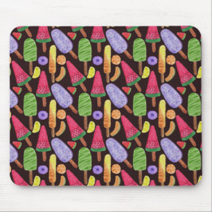 Ice cream pattern   Lollies pattern   lollipop 4 Mouse Pad