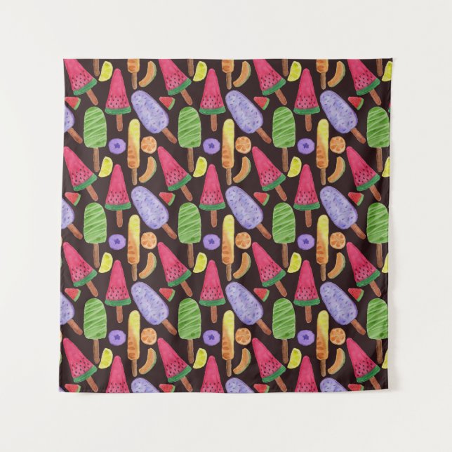 Ice cream pattern | Lollies pattern | lollipop 4 Tapestry (Front)