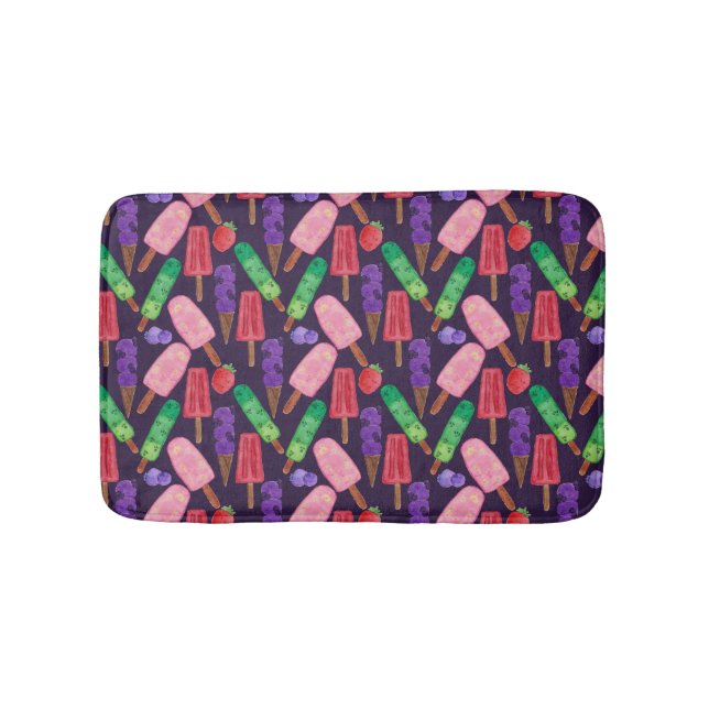 Ice cream pattern | Lollies pattern | lollipop 6 Bath Mat (Front)
