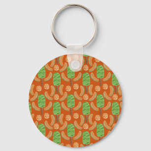Ice cream pattern Lollies pattern lollipop 7 Keychain
