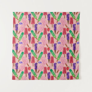 Ice cream pattern   Lollies pattern   lollipop 9 Tapestry