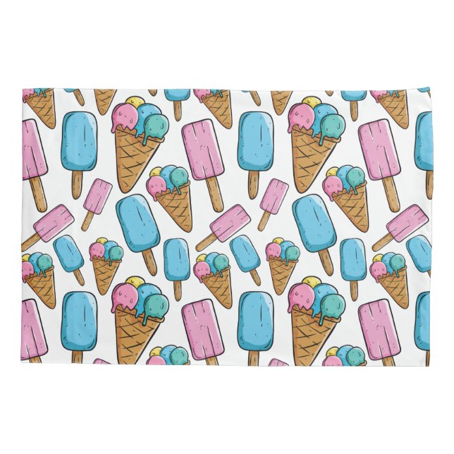 Ice Cream Pattern pillowcases (Back)