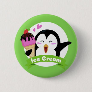 Ice Cream Penguin buttons