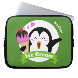 Ice Cream Penguin custom name & colour sleeves