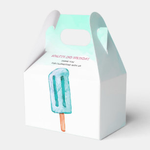 Ice Cream Personalized Birthday Favor Box