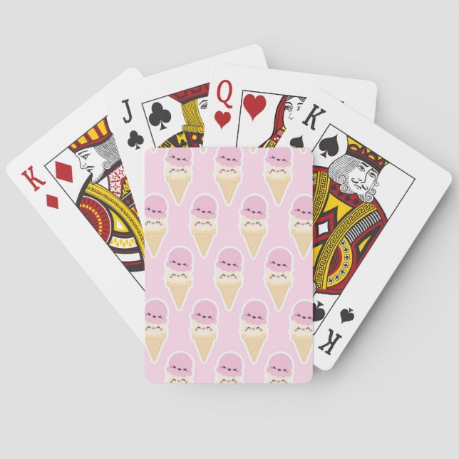Ice Cream Playing Cards, Standard Index faces Cards (Back)