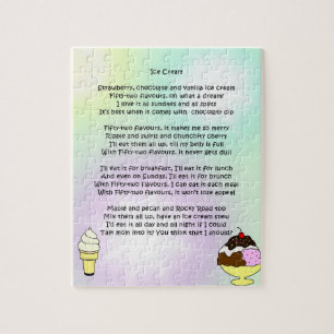 Ice Cream Poem Jigsaw Puzzle