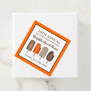 Ice Cream Pops Bars Popsicle Creamsicle Picnic Favour Tags