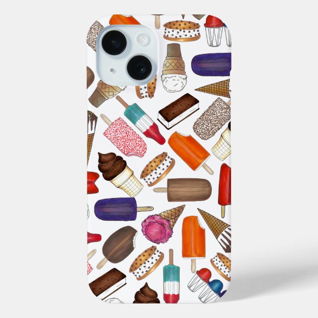 Ice Cream Pops LolliesPopsicles Summer Treats  Case-Mate iPhone Case (Back)