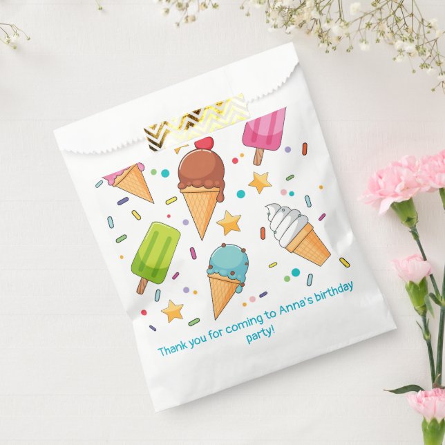 Ice Cream Popsicle Favour Bag (Sealed)