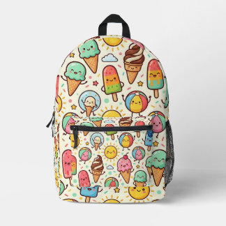 Ice Cream Popsicle Pattern Backpack