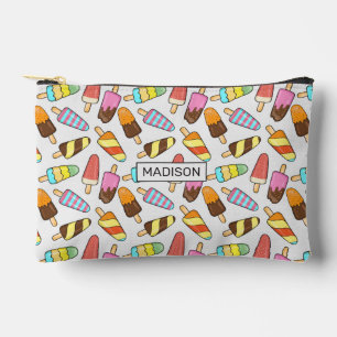 Ice Cream Popsicles Pattern Accessory Pouch