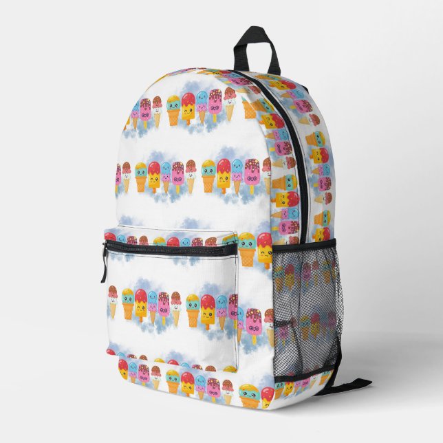 ice cream printed backpack (Back Corner Right)