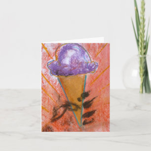 "Ice Cream Propoganda" Note Card by Brad Hines