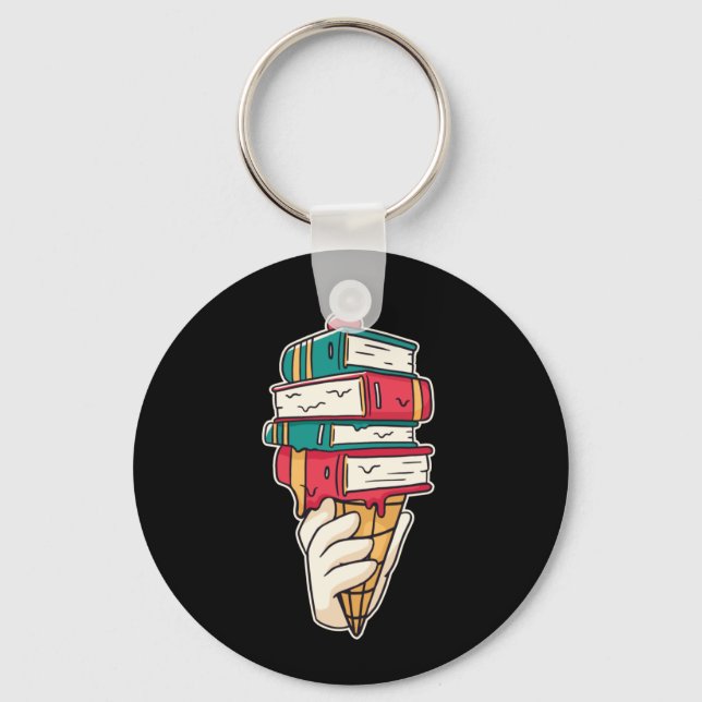 Ice Cream Pun Keychain (Front)
