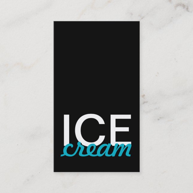 ice cream punch card (Front)