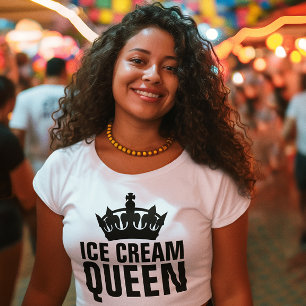 ICE CREAM QUEEN birthday T-SHIRTS