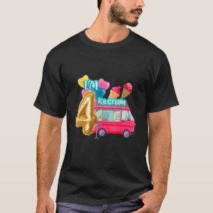 Ice Cream Queen Pink Raspberry Strawberry Ice Crea T-Shirt