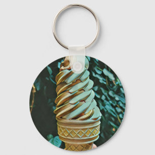 Ice cream recipe keychain