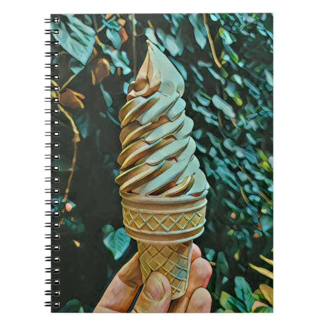 Ice cream recipe notebook (Front)