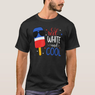 Ice Cream Red White And Cool Patriotic Popsicle 4t T-Shirt