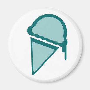 ice cream retro dripz magnet