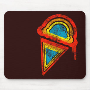 ice cream retro rainbowz mouse pad